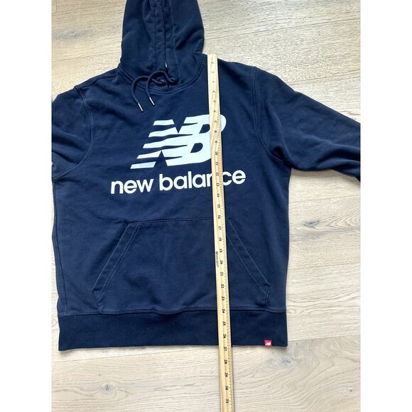 New Balance Logo Hoodie Navy/White Size Medium - Picture 9 of 10